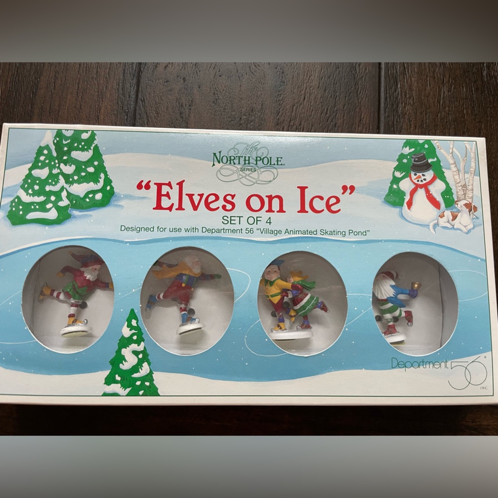 Dept 56 Elves on Ice